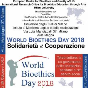 Foto MILANO /  WORLD BIOETHICS DAY 2018 1