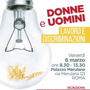 Foto ROMA / DONNE E UOMINI, LAVORO E DISCRIMINAZIONI /RINVIATO CAUSA CORONAVIRUS 1