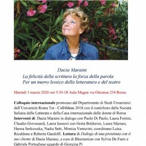 Foto Dacia Maraini: a Roma una giornata di studio 3