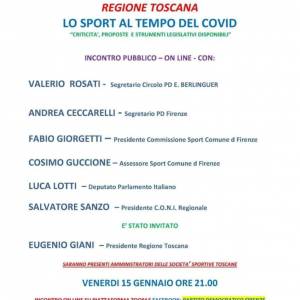 Foto Solo relatori al convegno del Pd “Lo sport al tempo del Covid”  1