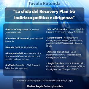 Foto LA SFIDA DEL RECOVERY PLAN TRA INDIRIZZO POLITICO E DIRIGENZA 1