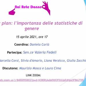 Foto Recovery plan: l'importanza delle statistiche di genere 1