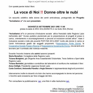 Foto IncludiamoLe: presentazione del libro 'La voce di Noi !! Donne oltre le nubi ' 2