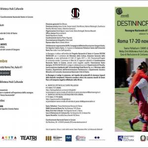 Foto Parte a Roma la Rassegna “Destini Incrociati”: Progetto Nazionale di Teatro in Carcere 1