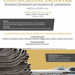 Foto La rappresentazione delle donne nel linguaggio giornalistico: a Lecce un seminario  3