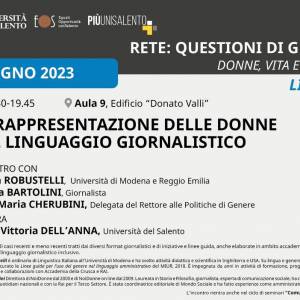 Foto La rappresentazione delle donne nel linguaggio giornalistico: a Lecce un seminario  4