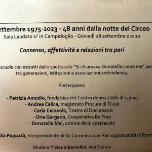 Foto Il massacro del Circeo nel 48mo anniversario: incontro in Campidoglio con un liceo romano 9