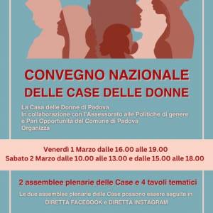 Foto CONVEGNO NAZIONALE DELLE CASE DELLE DONNE: 1 e 2 MARZO 1