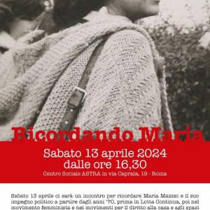 Foto Un ricordo di Maria Mazzei, in vista della commemorazione di sabato 13 aprile 1