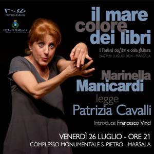 Foto A Marsala Marinella Manicardi in scena con le poesie di Patrizia Cavalli 4