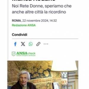 Foto Una strada a Roma intitolata a Marisa Rodano 1