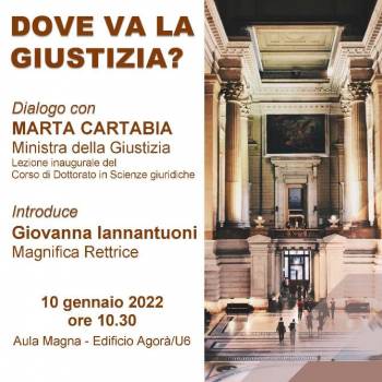 Foto: Dove va la giustizia? La Ministra Cartabia dialoga con i dottorandi dell’Università Bicocca