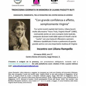 Foto: LIVORNO / IN MEMORIA DI LILIANA PAOLETTI BUTI 