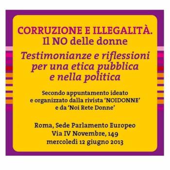 Foto: Corruzione e illegalità. Il NO delle donne 