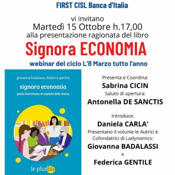 Foto: Presentazione di 'Signora economia. guida femminista al capitale delle donne'