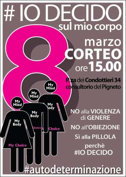 Foto: #8Marzo – #Iodecido in piazza a Roma