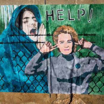 Foto: LAIKA E LA SUA STREET ART IN BOSNIA A SOSTEGNO DEI MIGRANTI 