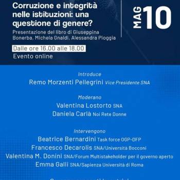 Foto: Corruzione e integrità nelle Istituzioni: una questione di genere? Presentazione del libro