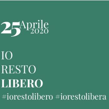 Foto: 25 aprile 2020: una grande piazza virtuale. #iorestolibera #iorestolibero