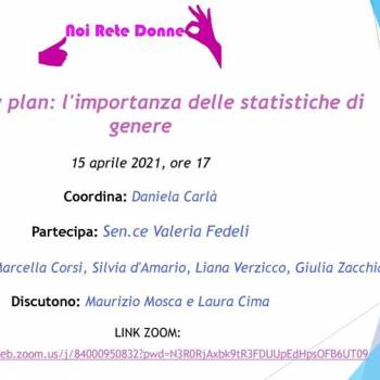 Foto: Recovery plan: l'importanza delle statistiche di genere