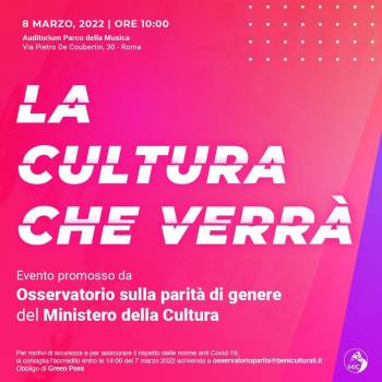 Foto: L'8 marzo dell'Osservatorio sulla parità tra donne e uomini nella cultura