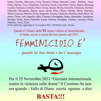 Foto: Un manifesto come contributo alla ricorrenza del 25 novembre