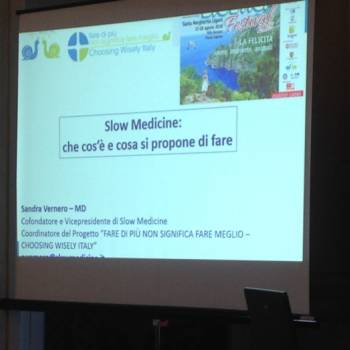 Foto: Al Festival di Bioetica Slow Medicine. Intervento di Sandra Vernero