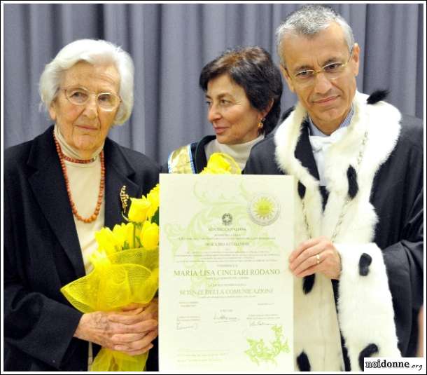 Foto: A Marisa Rodano conferita la Laurea Honoris Causa