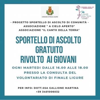 Foto: A Finale Ligure si combatte il Covid anche con l'ascolto di psicologi