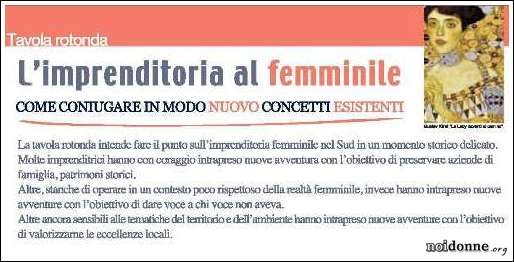 Foto: Lecce / Imprenditoria femminile