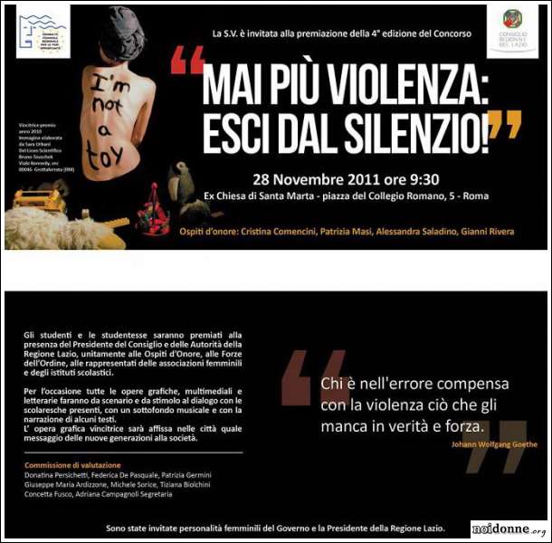 Foto: Mai più violenza: esci dal silenzio!