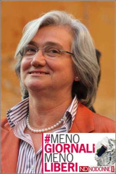 Foto: MENO GIORNALI MENO LIBERI: ROSY BINDI