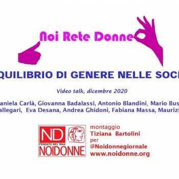 Foto: L’equilibrio di genere nelle società, il video talk di Noi Rete Donne 