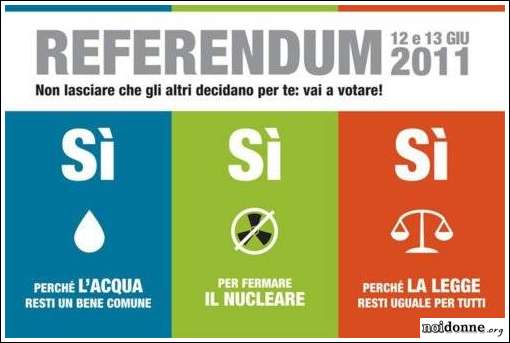 Foto: Referendum / Una valanga di SI' li sotterrerà - di Vanna Palumbo