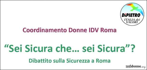 Foto: Roma / Le donne e la sicurezza