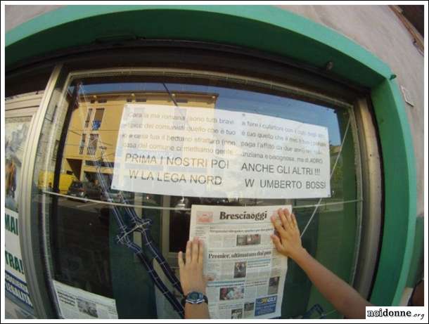 Foto: Una donna contro la Lega - di Doriana Macrì