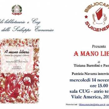 Foto: 'A mano libera', il libro delle detenute di Rebibbia, presentato al Bibliocaffè Suigeneris