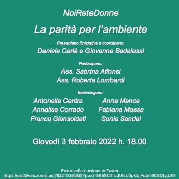 Foto: La parità per l’ambiente: esperienze e valore delle donne