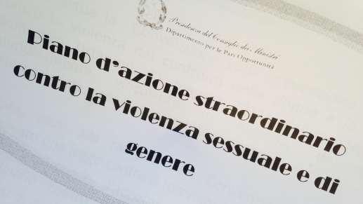 Foto: PIANO D'AZIONE STRAORDINARIO CONTRO LA VIOLENZA SESSUALE E DI GENERE